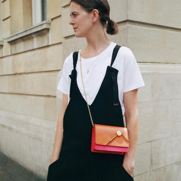 Sophie Hulme Orange and Pink Micro Cocktail Stirrer Bag Limited Edition - Picture 5 of 7